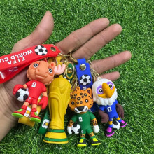 (yellow) 2026 FIFA World Cup Mascot Plush Keychain Soccer Trophy Toy