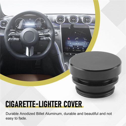 Car Cigarette-Lighter Plug Car Eject Button Cigarette-Lighter Plug Delete Cover Color Black 1