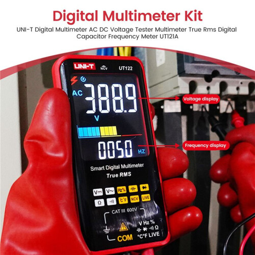 -T Digital Multimeter AC  Voltage Tester Multimeter True Rms Digital Capacitor Frequency Meter UT121A 1