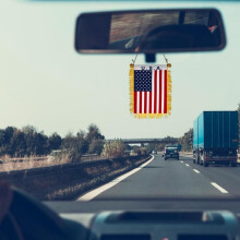 (Germany, 15x20cm) Tassel Window Suction Cup Mini Flag - National Team Country Satin Small Pennant - Portable Flag for Car, Window, Party