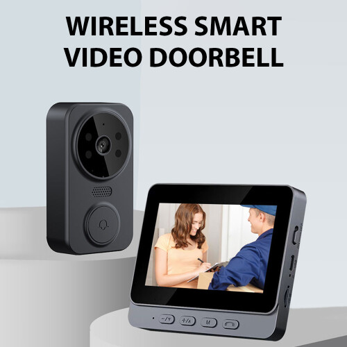 Wireless Visual Intercom Doorbell with Screen Smart High-definition Video Monitoring Two-Way Intercom 1
