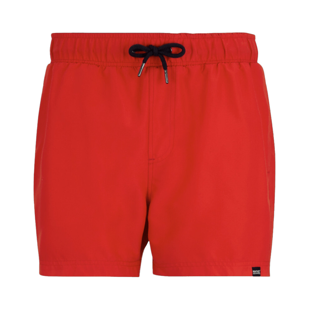 Regatta (L, Poppy/Navy) Mens Mawson Ii Swim Shorts Multicoloured