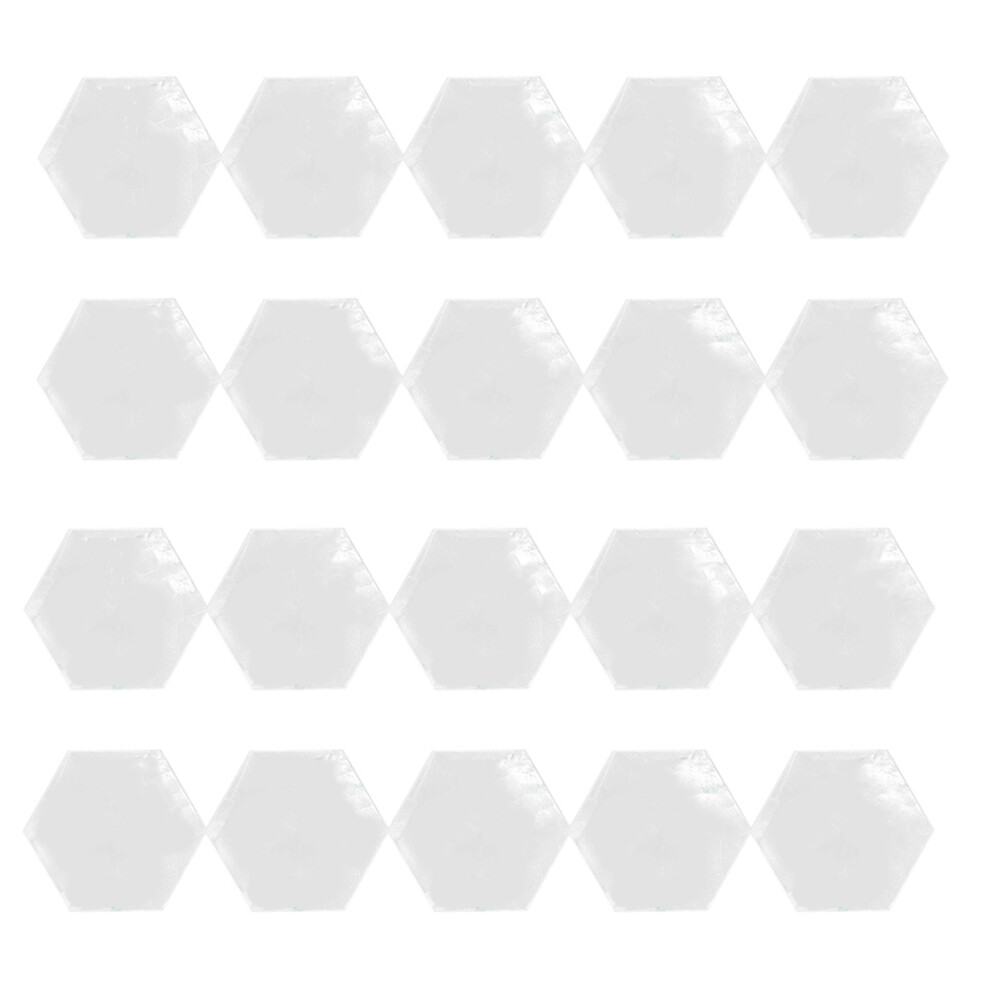 20Pcs Clear Acrylic Hexagon Blank Place Cards Wedding Decoration For Table Numbers Guest Name 6031093267135