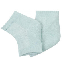 (Purple) (Light blue) Heel Anti Crack Sleeve With Gel Moisturizer For Overnight Treatment - Gray Half Socks