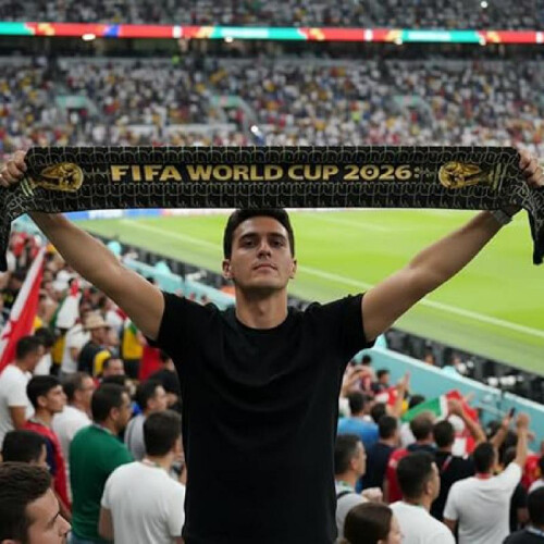 World Cup Scarf Satin Polyester Neck Warmer