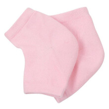 (Gray) (Pink) Heel Anti Crack Sleeve With Gel Moisturizer For Overnight Treatment - Gray Half Socks