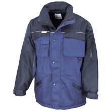 (M, Royal/Navy) Result Mens Workwear Heavy Duty Water Repellent Windproof Combo Coat
