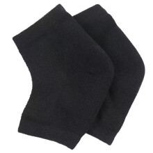 (Pink) (Black) Heel Anti Crack Sleeve With Gel Moisturizer For Overnight Treatment - Gray Half Socks