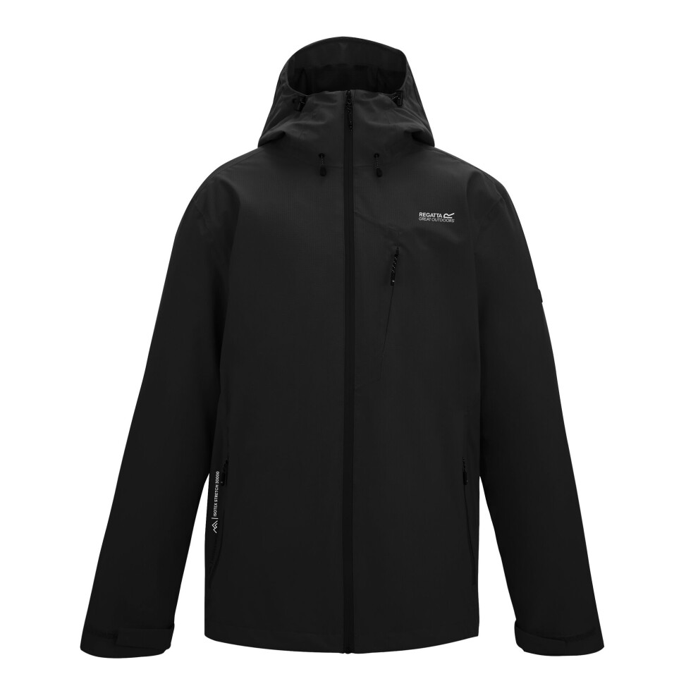 Regatta (L, ) Mens Oklarna Waterproof Jacket Black