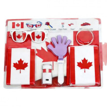 (10) World Cup Fan Pack: National flag, sunglasses, clappers, face paint, cheering accessories and party supplies