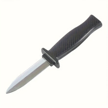 Black PVC Retractable Prank Knife - a Scary Prank Gift, Magic Fake Dagger with Textured Handle, Humorous Prank Prop