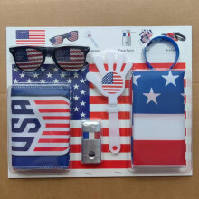 (8) World Cup Fan Pack: National flag, sunglasses, clappers, face paint, cheering accessories and party supplies