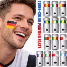 (1pcs, Brazil) Three-color painting paste Professional Face & Body painting Clean , Easy X9U0