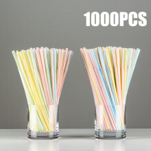 (Stripes, 1000) 50-1000 Stuks Multi-color Rietjes Melk Thee Bar Party Bruiloft Keuken Woonaccessoires Drank Rietjes