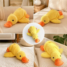 Canard jaune en peluche, jouet doux 38x20cm, cadeau mignon pour enfants