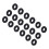 300 Pcs O-Ring in Nitrile Rubber 6 x 2 mm 6