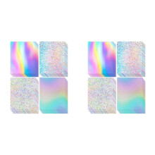 48 Sheets Holographic Cardstock Glitter Rainbow Mirror Paper Thick Cardstock for Crafts, Card Making, Party Decoration
