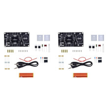 2 Zestaw Cewka Tesli Zestaw 15W Muzyka Głośnik Plazmowy Cewki Tesli Model Transmisji Bezprzewodowej 15-24V Zestawy Diy