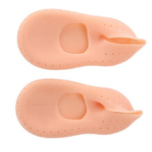 Silicone Gel Heel Sleeves for Plantar Fasciitis Heel Pain Relief and Moisturizing Socks for Cracked Heels