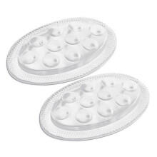 (Transparent) (Transparent) Gel Heel Patch for Pain Relief - Shock Absorbing
