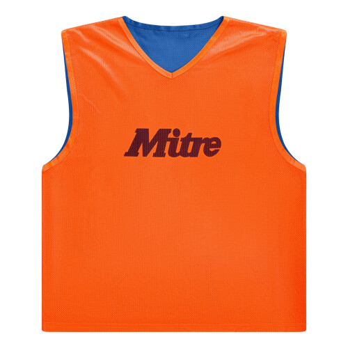 Mitre (M-L, Orange/Royal Blue) Mitre Mens Pro Logo Reversible Training Bib