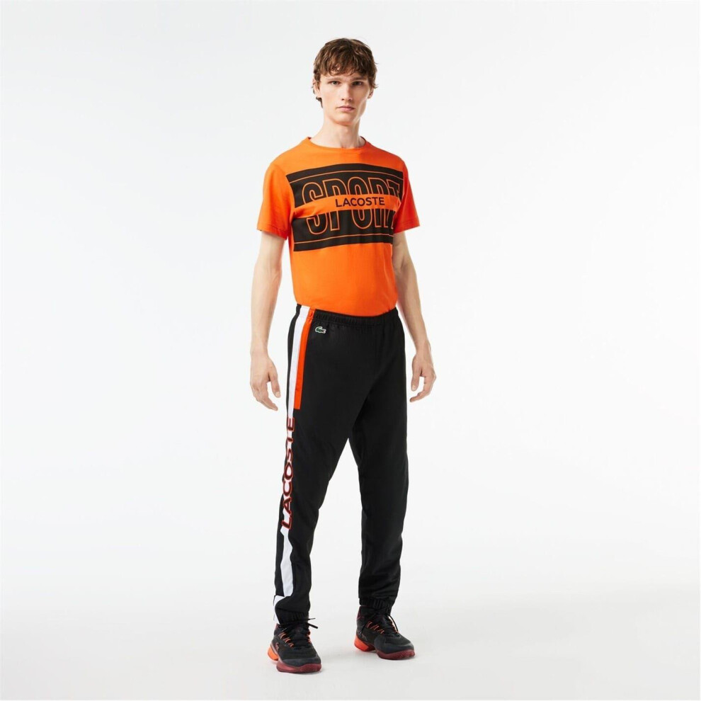 Lacoste (Xs R, /White) Mens Slim Joggers Black