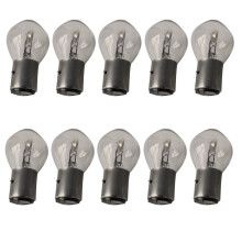 Motorcycle Lighting 10X Headlight Bulb 12V 35W B35 BA20D Glass Fit for GY6 ATV Moped Scooter