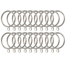 Paquet de 160 Anneaux de Rideau, Anneaux de Rideau en Fer de Diamètre Intérieur de 38 mm, Anneaux de Suspension pour Rideaux et Tringles, Argent