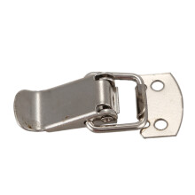 Silver Tone Metal Toggle Draw Straight Loop Catch 1.6"