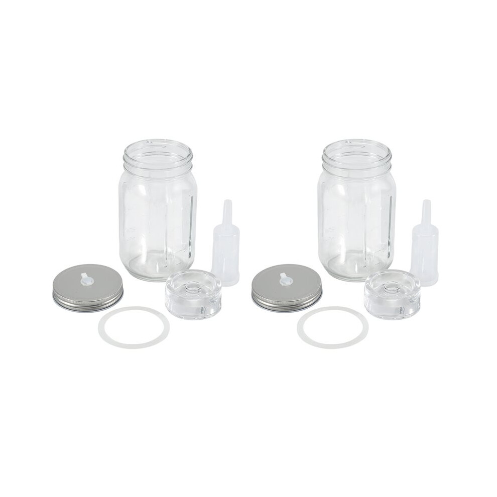 2 Pack 32 Oz Mason Jar Fermentation Kit, Fermentation Jars, Fermentation Lids, Fermenting Weights And Airlocks 6031739792496