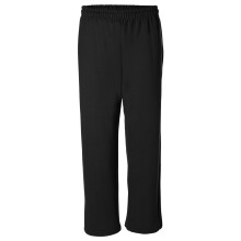 (L, Black) Gildan Mens Heavy Blend Open Bottom Sweatpant / Jogging Pants