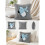 Coussin-coussin éléphant gris clair 38x38cm, peluche 1