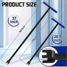Water Meter Key Shut Off Tool 15 Inch to 28 Inch with 4-Way Utilities Key, T-Handle Removable Water Meter Wrench