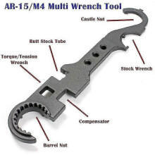 AR 15 Armorers Wrench Multi Tool compatible with M4 and Rifle Maintenance