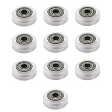 10Pcs 3D Printer Plastic Wheel POM Models Passive Round Wheel Idler Pulley Gear for CNC V-Slot