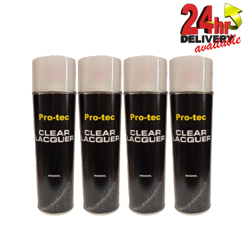 Pro-Tec Quality Clear Gloss Lacquer Large 500ml Aerosol Professional Use Trade