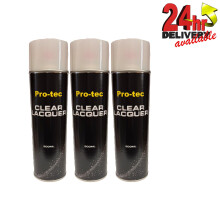 Pro-Tec Quality Clear Gloss Lacquer Large 500ml Aerosol Professional Use Trade