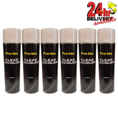 Pro-Tec Quality Clear Gloss Lacquer Large 500ml Aerosol Professional Use Trade
