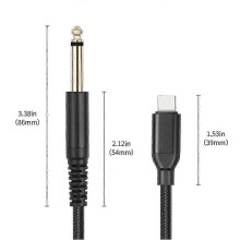 TYPE-C to 6.35mm 1/4 TRS Audio Stereo Cable Type C to 6.35mm Aux Jack Cord compatible with Amplifier Home Theater Mixer 100cm