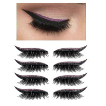 4 paar herbruikbare wimperstickers, glitter eyeliner, onzichtbare tape, zelfklevende make-up tool 873 1910 B