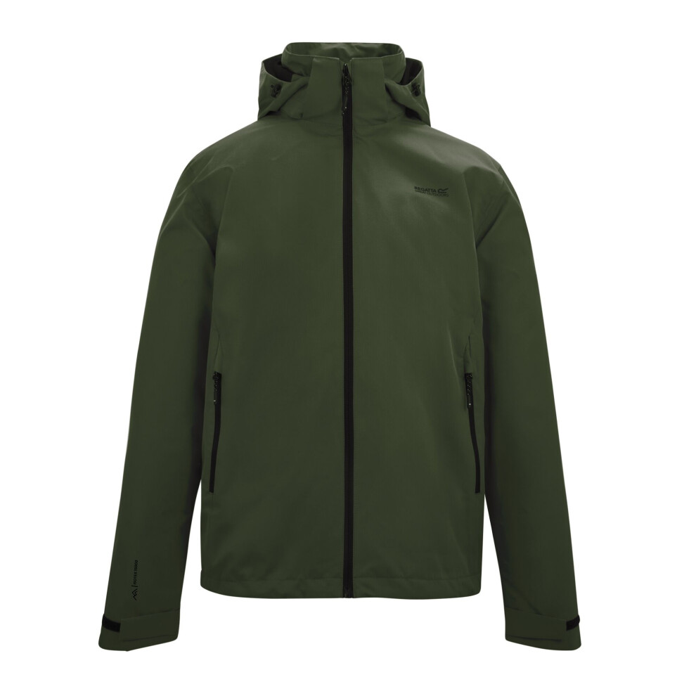 Regatta (M, Dark Khaki) Mens Oakhowe Waterproof Jacket Multicoloured