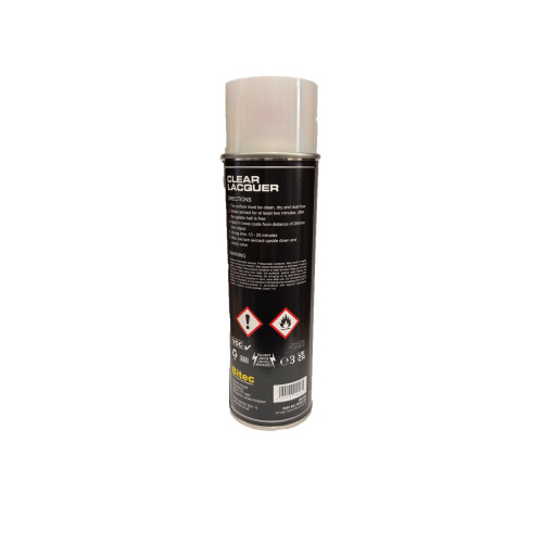 Pro-Tec Quality Clear Gloss Lacquer Large 500ml Aerosol Professional Use Trade 2
