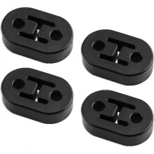 Uitlaatophangbeugel, 4 stuks universele uitlaatophangbeugels van rubber voor auto-uitlaatpijpen.
