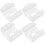 Cordless Roller Blind Pull Handles 4Pcs For Homeowners Window Treatment Transparent Replacement Easy Installation 1