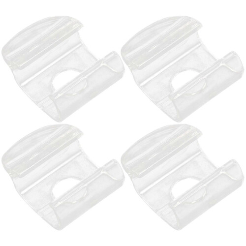 Cordless Roller Blind Pull Handles 4Pcs For Homeowners Window Treatment Transparent Replacement Easy Installation