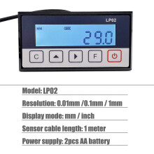 LP02 Magnetic Scale DRO Display Integrated Embedded Magnet Measurement System Magnetic Tape with Stain Belt Woodworking