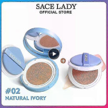 (A2) SACE LADY Face Setting Powder Full Coverage Cushion Pressed Powder Long Lasting Waterproof Concealer Makeup Cosmetics Make Up