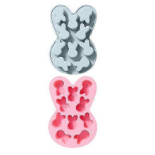 Moules à chocolat en silicone en forme de lapin, lot de 2, pour Pâques - Idée cadeau spéciale
