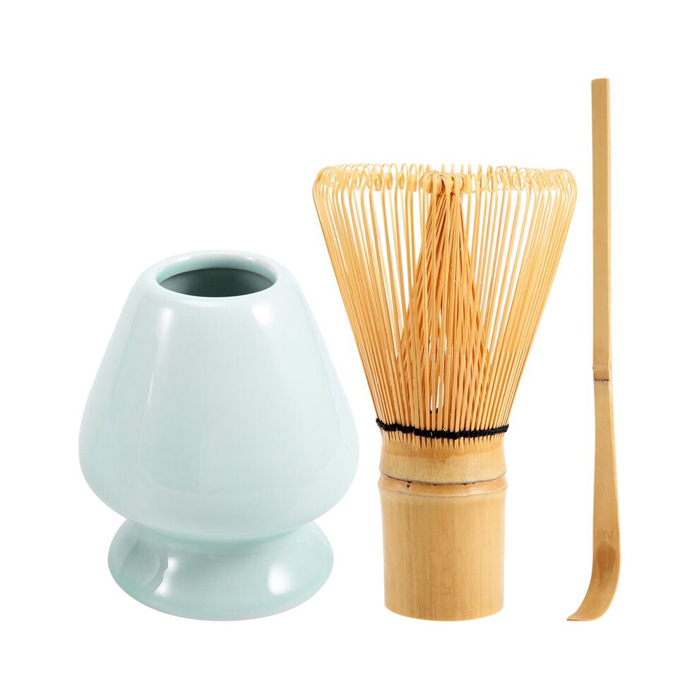Matcha Whisk Set Bamboo Matcha Tea Set 100 Prong Matcha Whisk (Chasen), Traditional Scoop, Matcha Whisk Holder 4712745025342