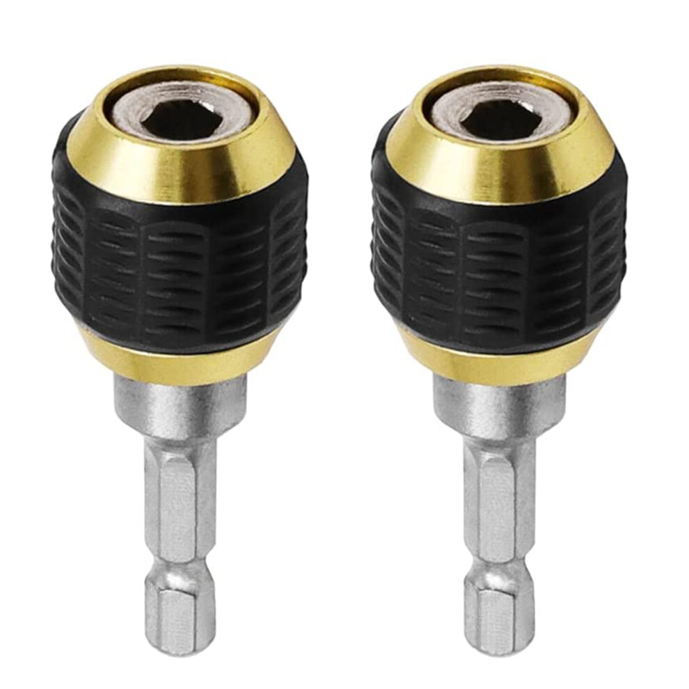 2 Pcs 60Mm Drill Chuck Screwdriver Impact Driver Adaptor 1/4Inch Hex Shank Drill Bit Tool Quick Change Convertor Adapter 6031119536641